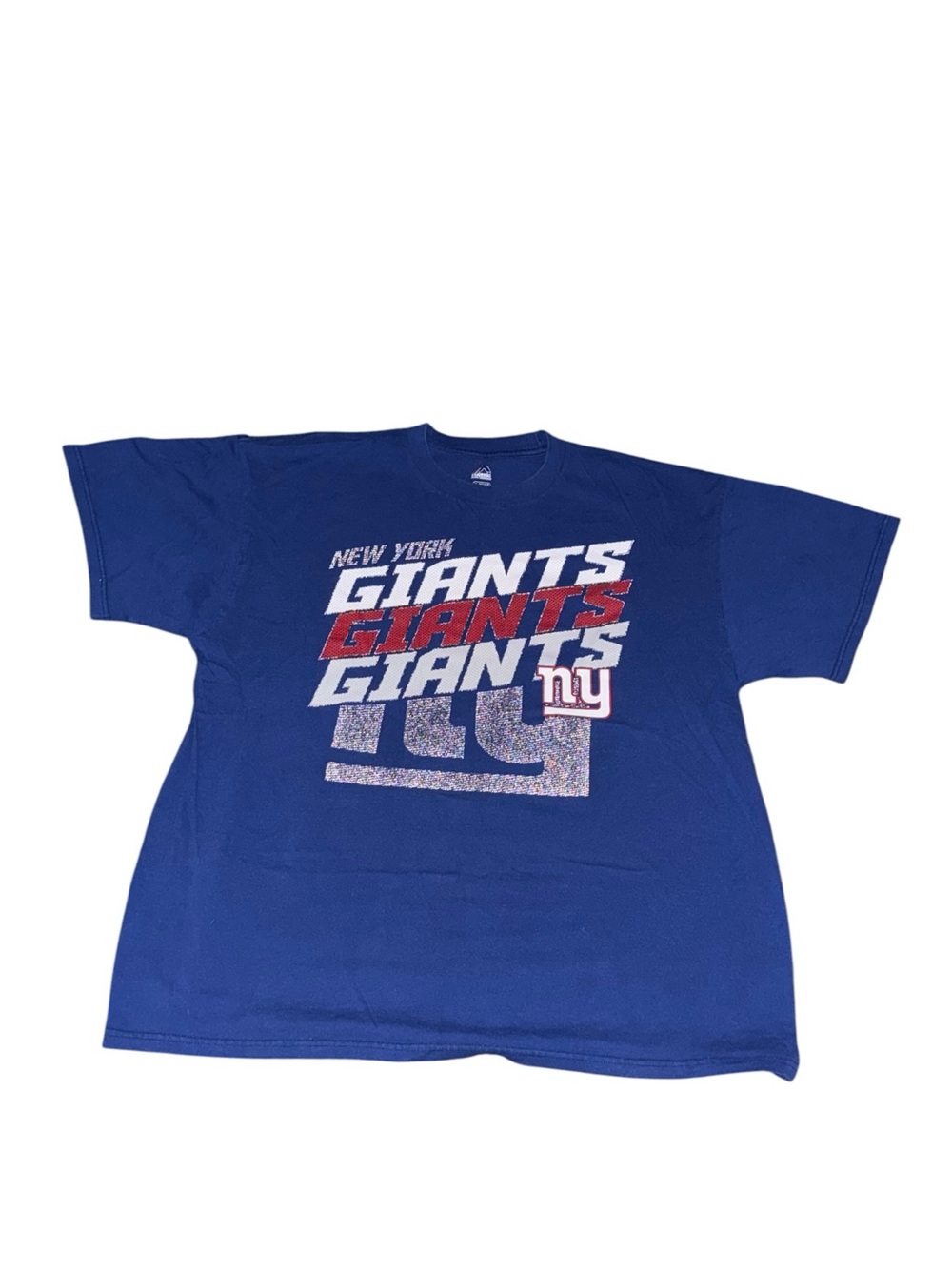 Majestic Royal Blue New York Giants Graphic Tee
